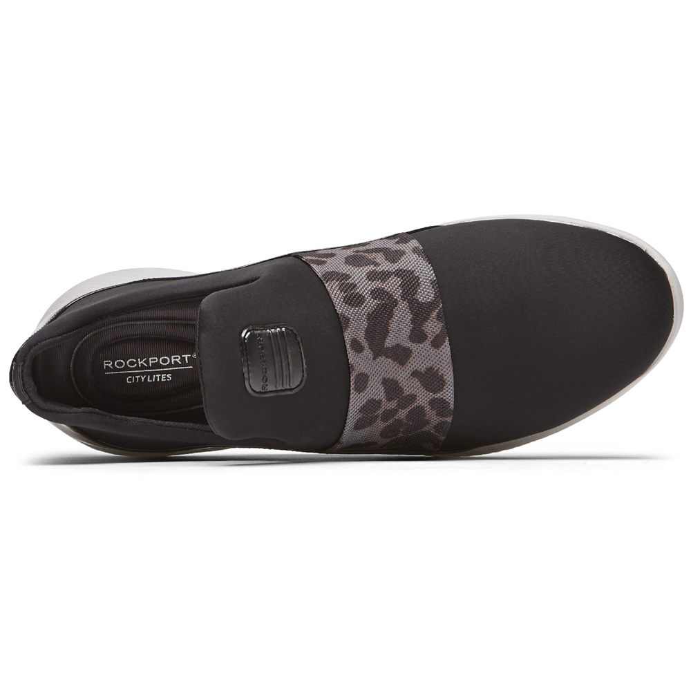 Rockport Womens Slip-On Black - City Lites Robyne - UK 752-LNCWEO